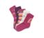Cinq paires de chaussettes roses.