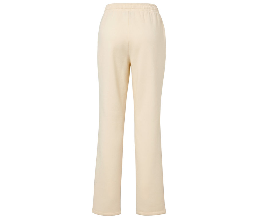 Pantalon de survêtement beige vu de dos.