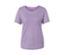 T-shirt violet avec laine mérinos.