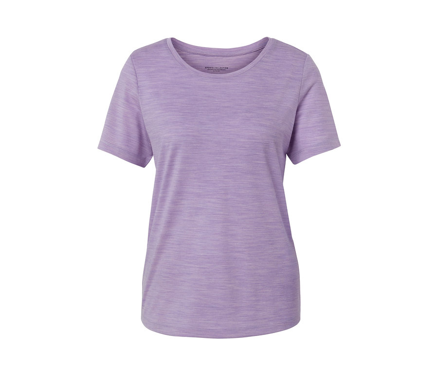 T-shirt violet avec laine mérinos.