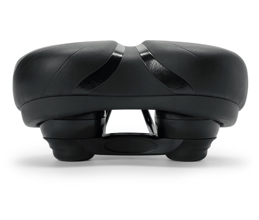 Selle de vélo noire.