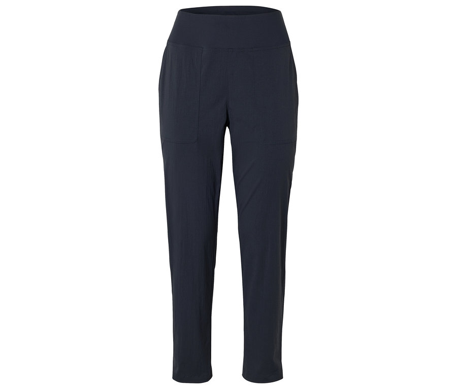 Un pantalon bleu marine avec des poches.