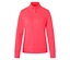 Une veste de survêtement rose vif à fermeture éclair intégrale sur fond blanc.