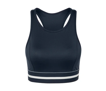 Bustier de sport bleu « Crop Top ».