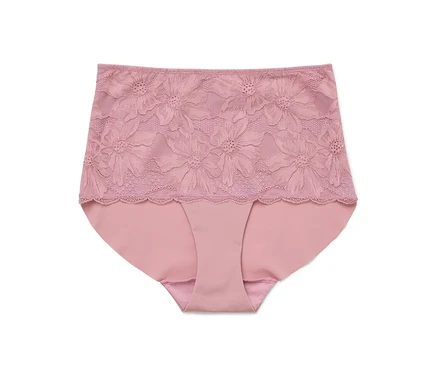 Culotte rose pour femme avec motif floral.
