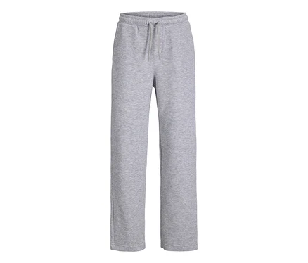Pantalon de survêtement gris Jack&Jones Bradley avec cordon de serrage à la taille et jambes droites.