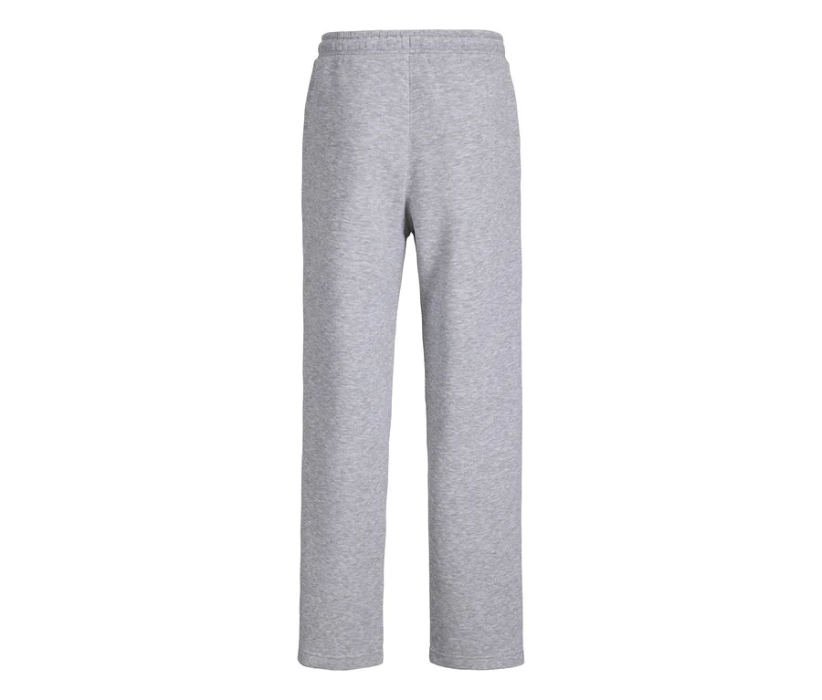 Pantalon de survêtement gris Jack&Jones Bradley avec taille élastique et jambes droites.