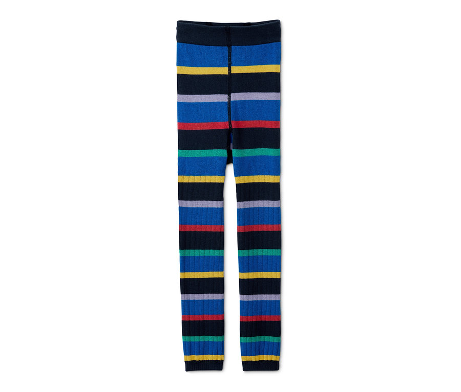 Deux leggings en maille rayés.