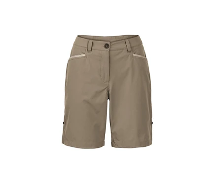 Short fonctionnel en softshell beige.