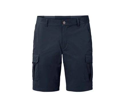 Short fonctionnel bleu foncé.