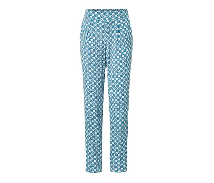 Un pantalon en jersey avec motif intégral.