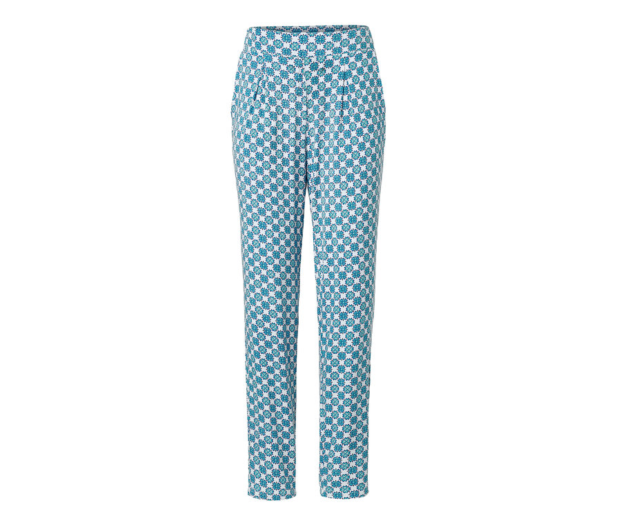 Un pantalon en jersey avec motif intégral.