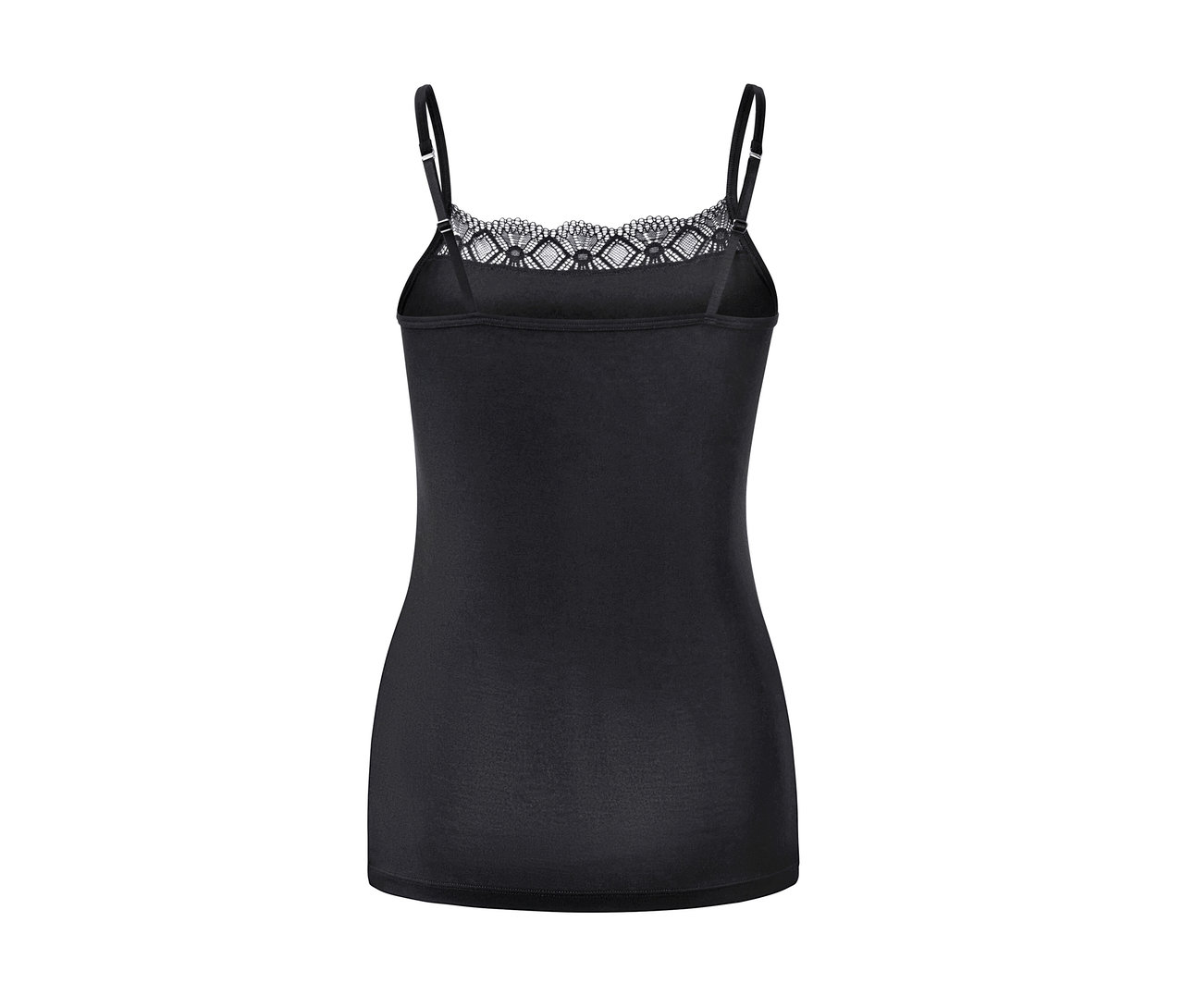 Caraco noir avec dentelle