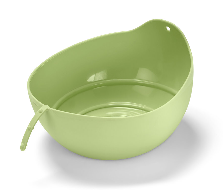 Un moule à pain vert.