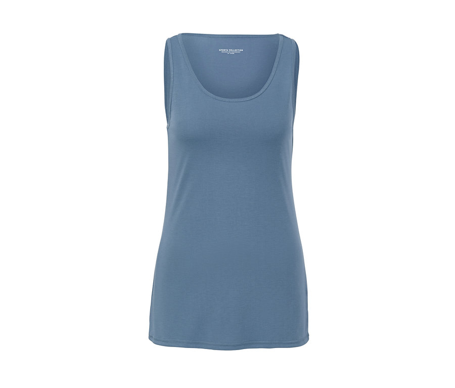 T-shirt de sport 2 en 1 bleu.