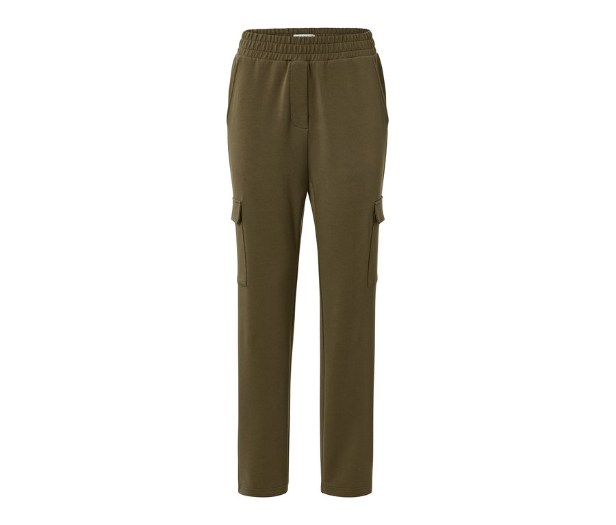 Pantalon de jogging kaki à poches cargo.