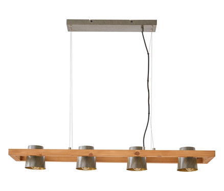 Suspension Trio « Bell », 4 ampoules