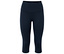 Legging bleu marine arrivant au genou.