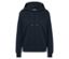 Un sweat à capuche bleu marine avec cordon de serrage.