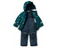 Ensemble d'hiver, veste à étoiles et salopette.