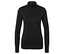 Pull à col roulé en maille fine noir.