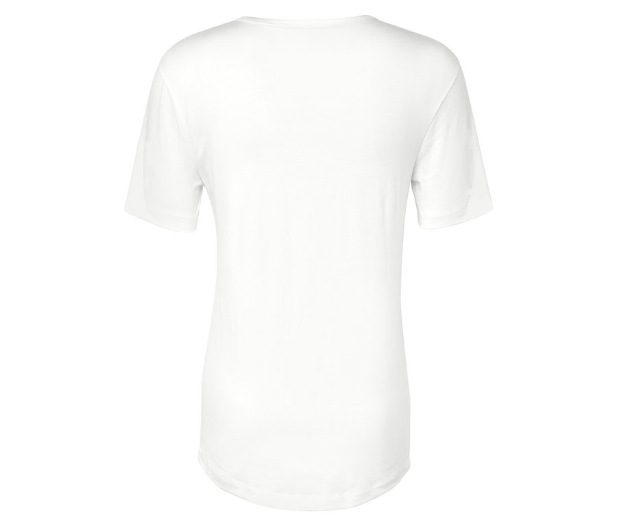 Vue arrière d'un t-shirt blanc.