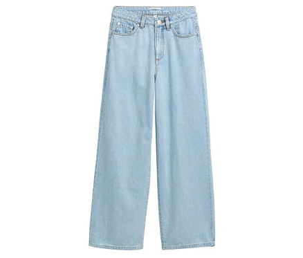 Jeans jambe large Tom Tailor, denim bleu délavé