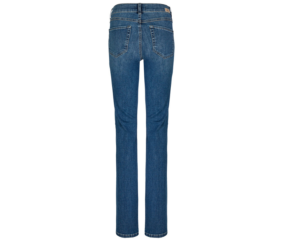 Vue arrière d'un jean bleu.