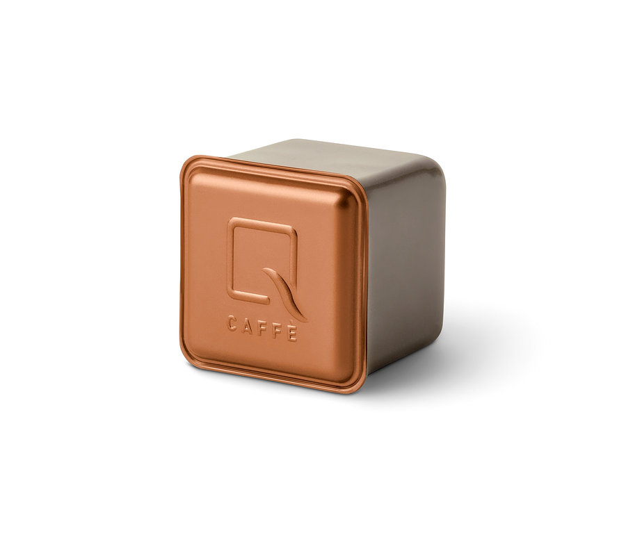 Une boîte de capsules Qbo Caffè BUNA ENTETA.