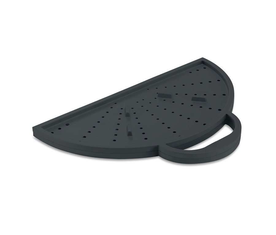 Ustensile de cuisson polyvalent 3 en 1 et protection anti-éclaboussures 3 en 1 gris.