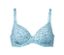 Soutien-gorge à coques turquoise à mémoire de forme.