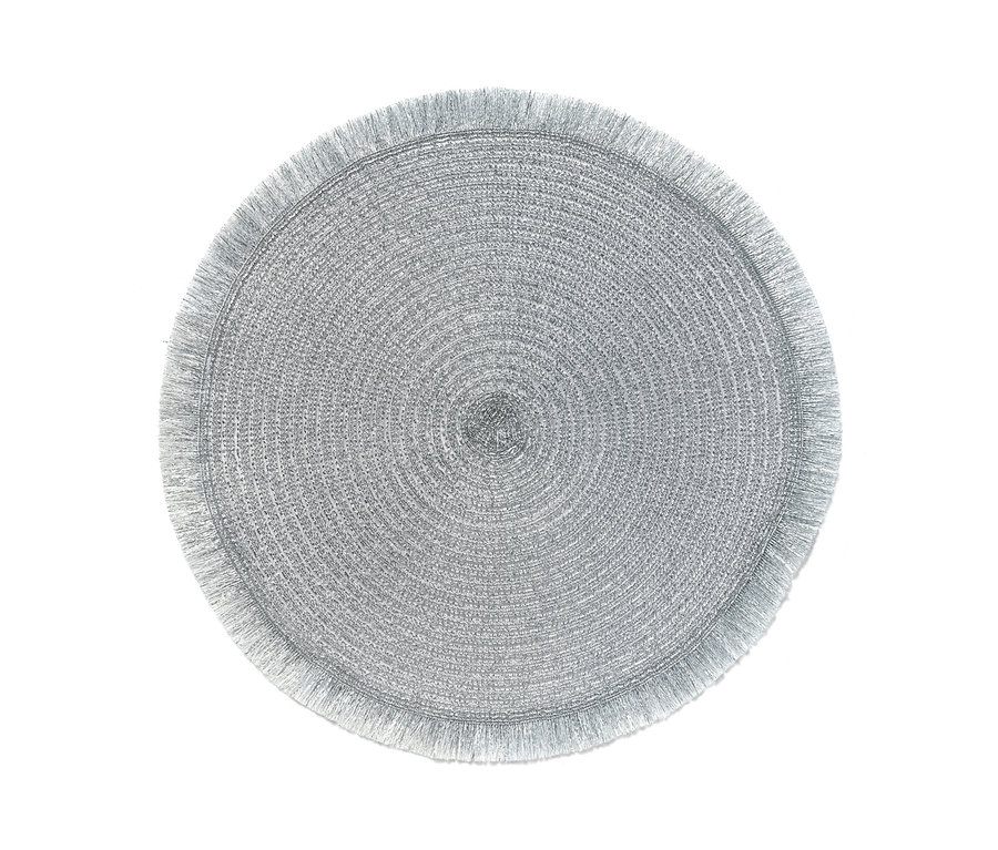 4 sets de table, couleur argent.