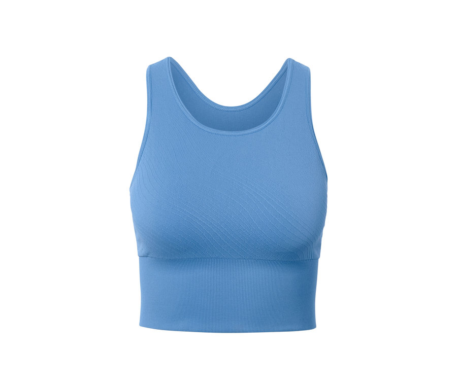 Bralette de sport Seamless bleue.