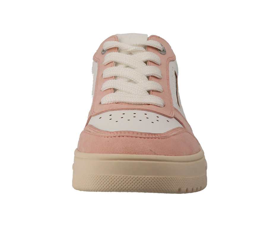 Sneaker Tom Tailor rose et blanc en PU.