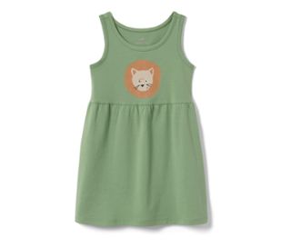 Vert avec imprimé de lion multicolore