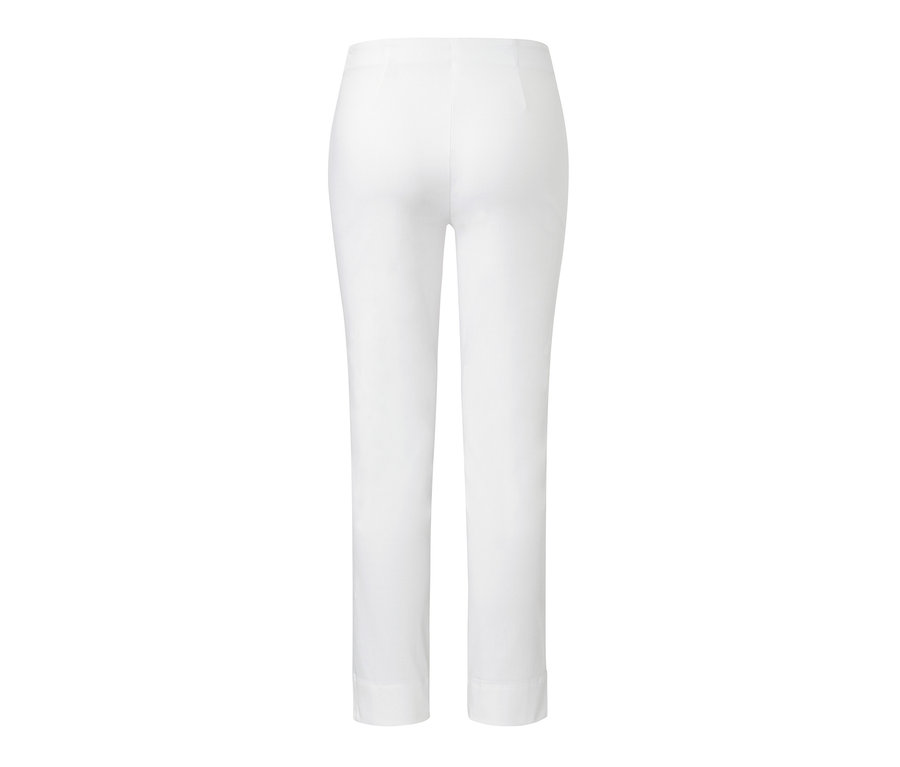 Pantalon stretch blanc.