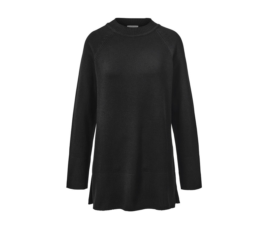 Long pull en maille noir.