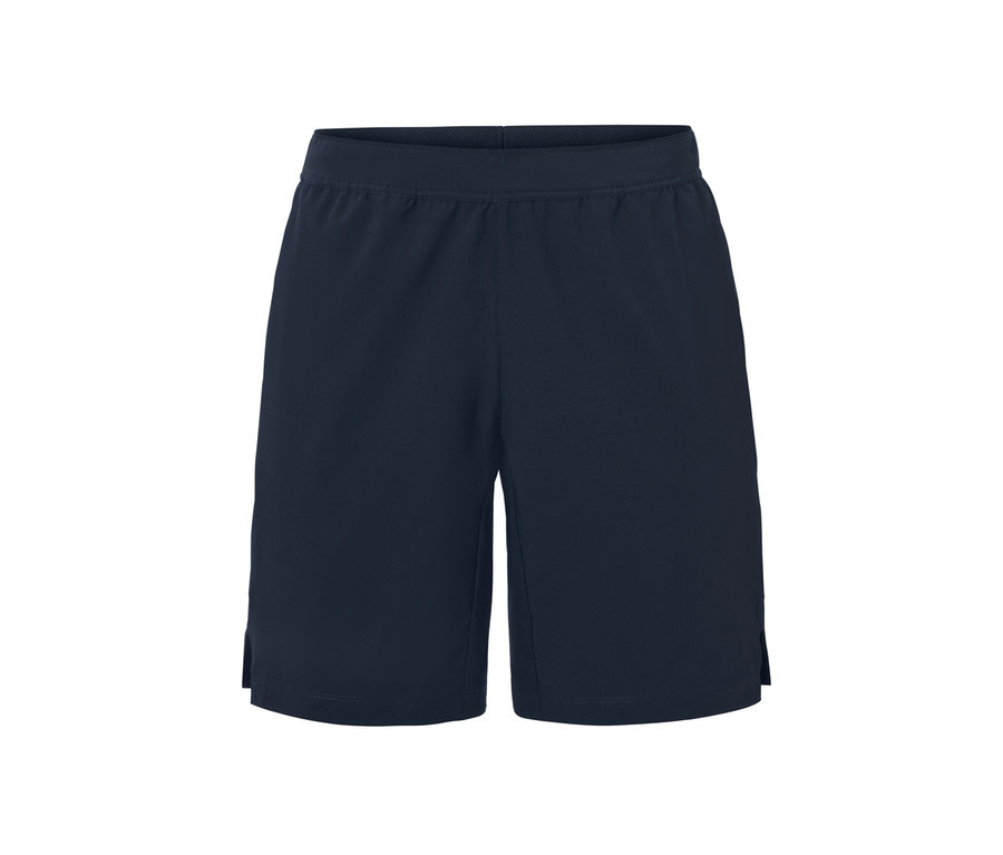 Short de sport bleu marine.