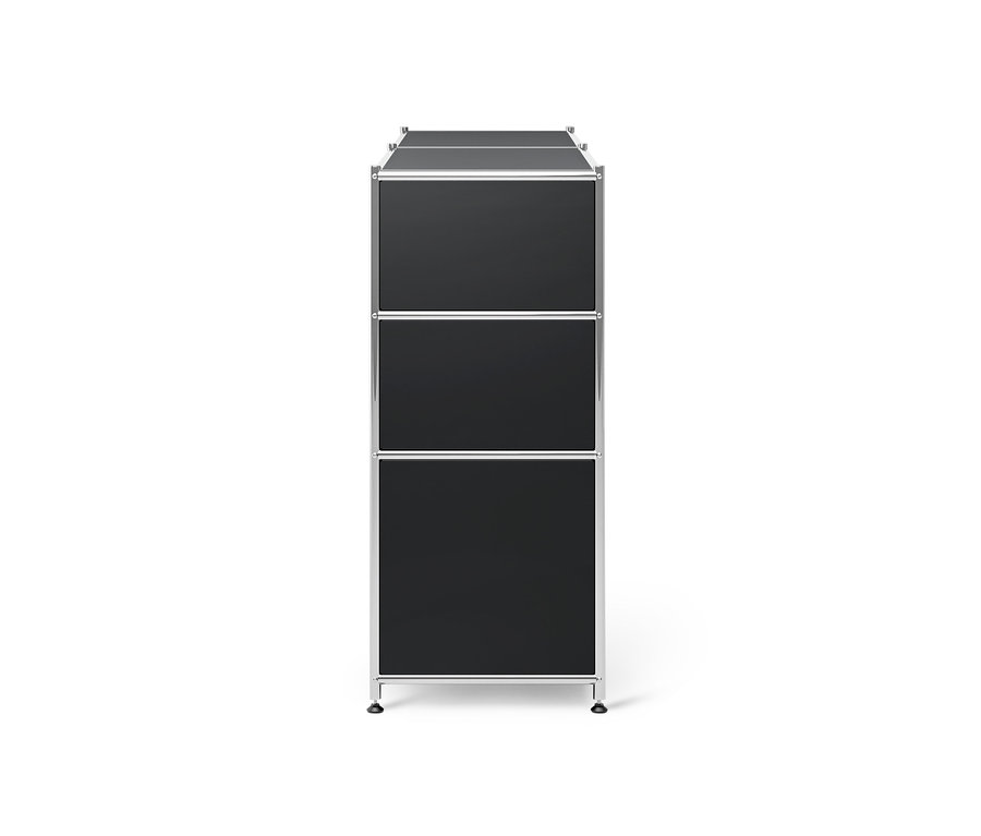 Commode en métal noire « CN3 » avec 6 tiroirs.