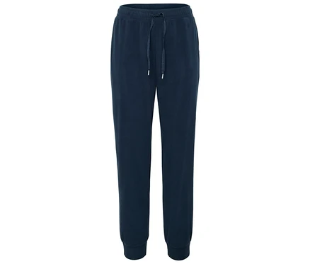 Pantalon de survêtement bleu marine avec cordon de serrage.