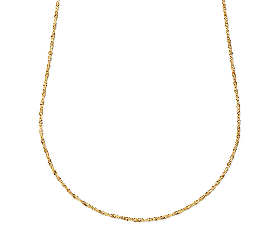 Détail d'un collier en or.