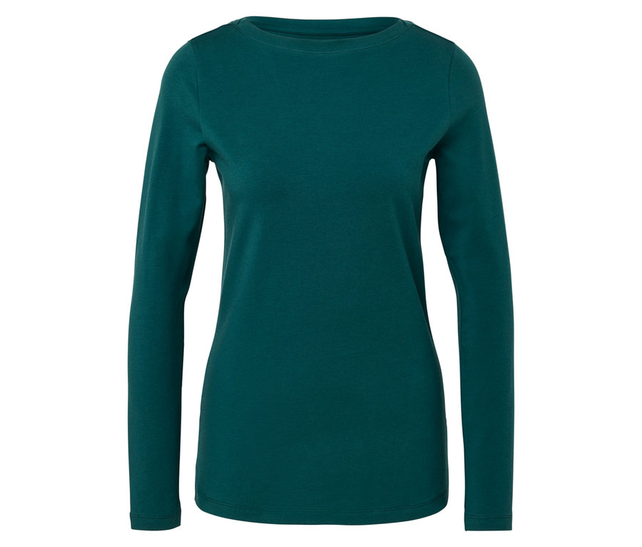 T-shirt à manches longues pétrole.