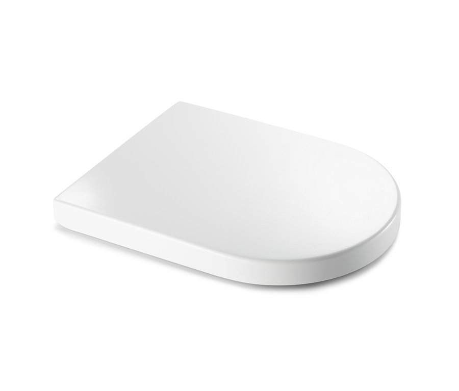 Un siège WC premium blanc avec abattant silencieux.