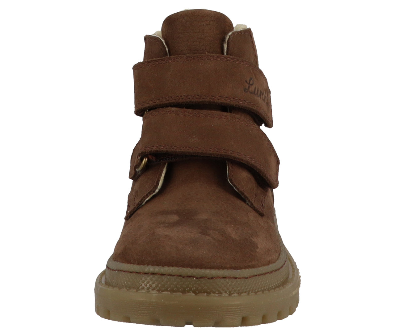 Gros plan de la chaussure marron Lurchi « Daniele-TEX ».