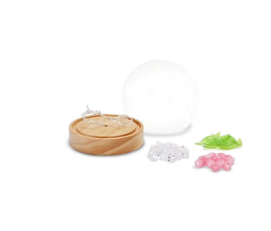 LED-DIY-Bastel-Set sur fond blanc.