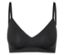Soutien-gorge noir à fines bretelles.