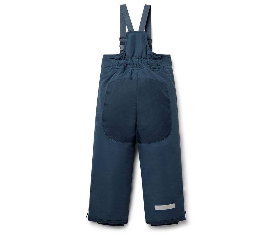 Salopette de ski bleu foncé.