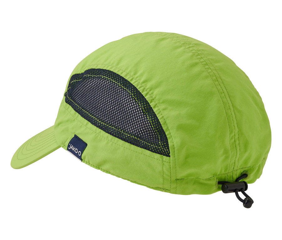Casquette de baseball JAKO-O vert clair sur fond blanc.