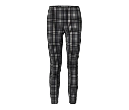 Pantalon stretch à carreaux.