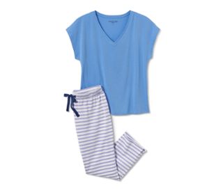 Bleu, blanc-bleu-lilas à rayures